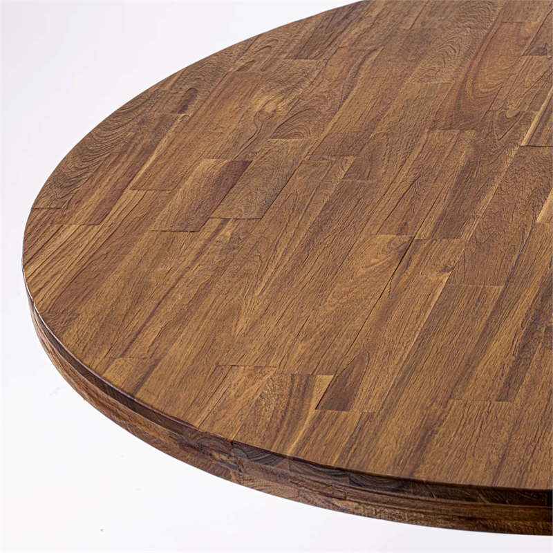 East West Furniture Irving Dining Room Table in Walnut Finish