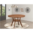 East West Furniture Irving Dining Room Table in Walnut Finish