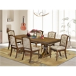 East West Furniture Laneville 7-Pc Extendable Modern Kitchen Table Set in Walnut