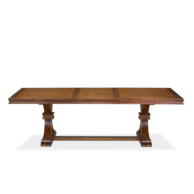 East West Furniture Laneville Dining Room Table in Walnut Finish