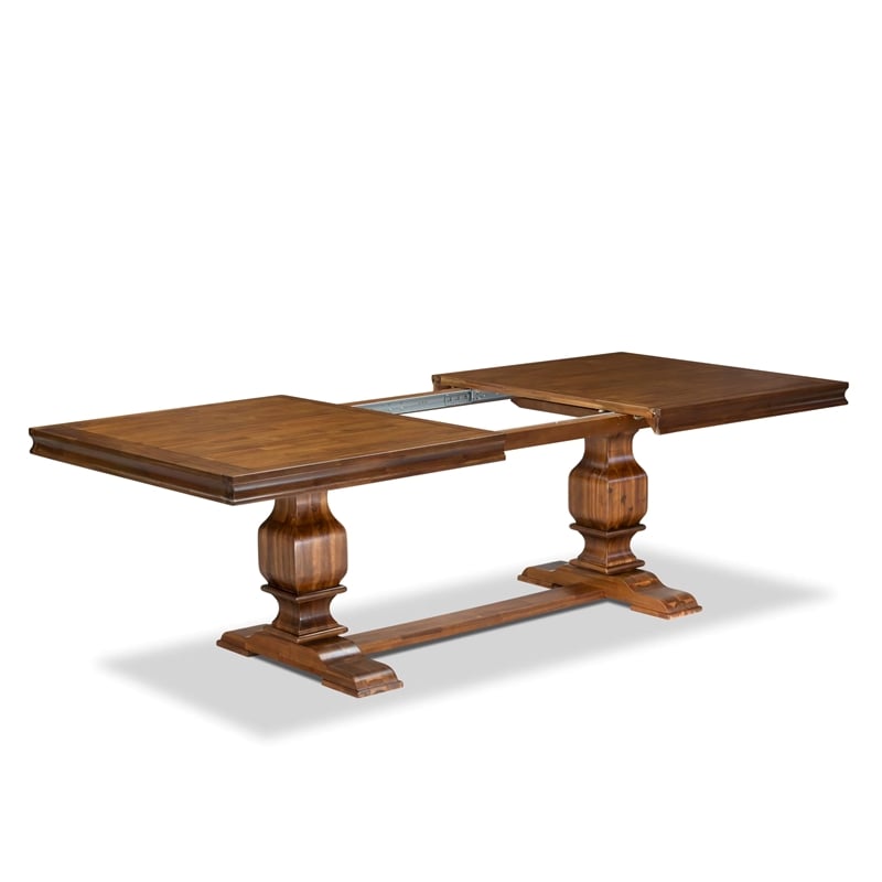 East West Furniture Laneville Dining Room Table in Walnut Finish