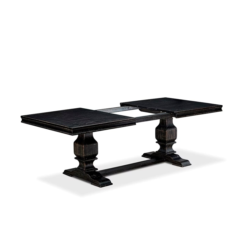 East West Furniture Laneville Modern Dining Table in Black Finish