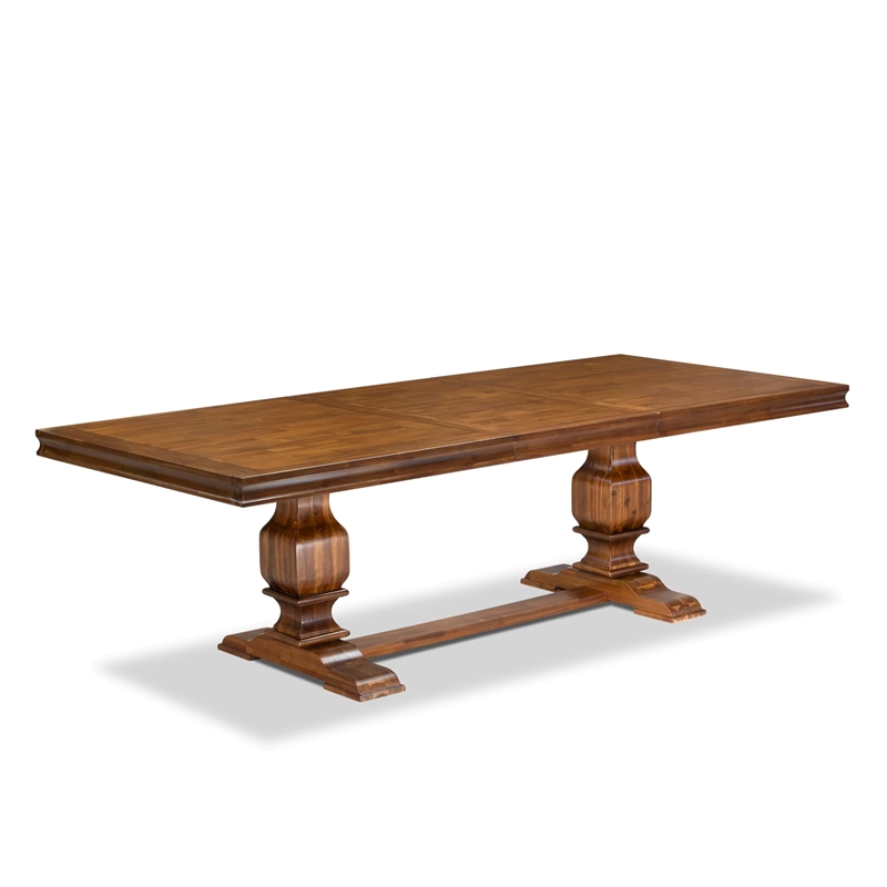 East West Furniture Northcliffe Modern Dining Table in Walnut Finish