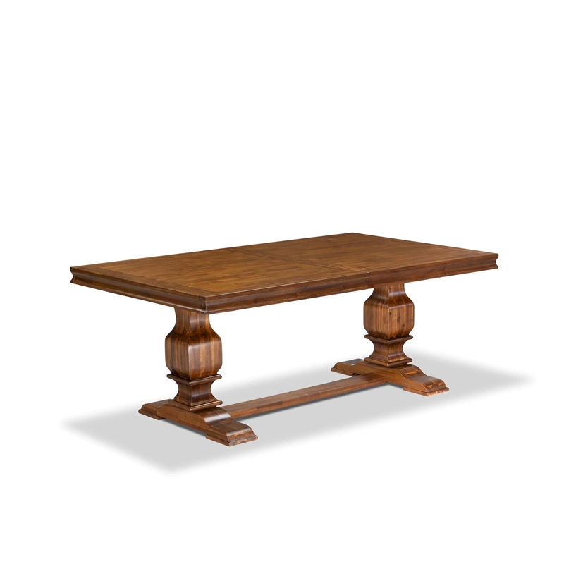 East West Furniture Northcliffe Modern Dining Table in Walnut Finish