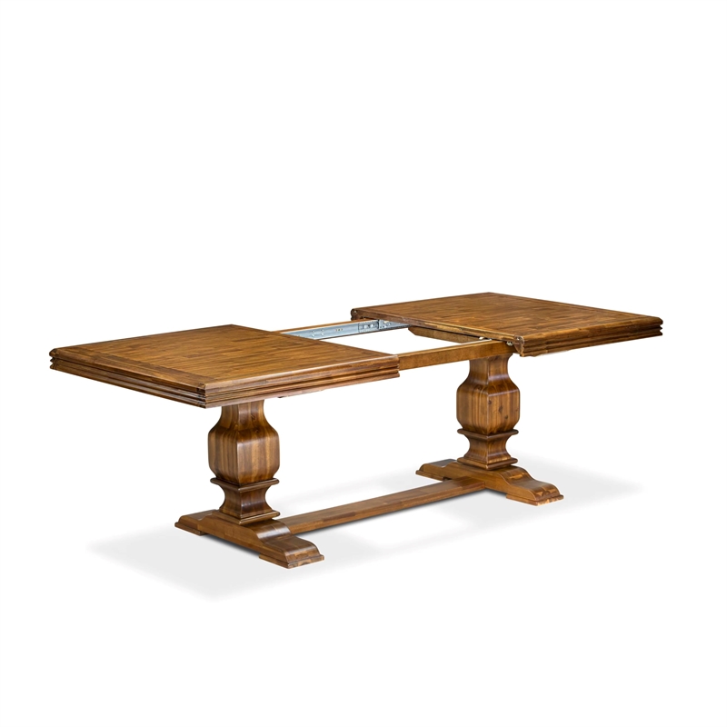 East West Furniture Northcliffe Modern Dining Table in Walnut Finish