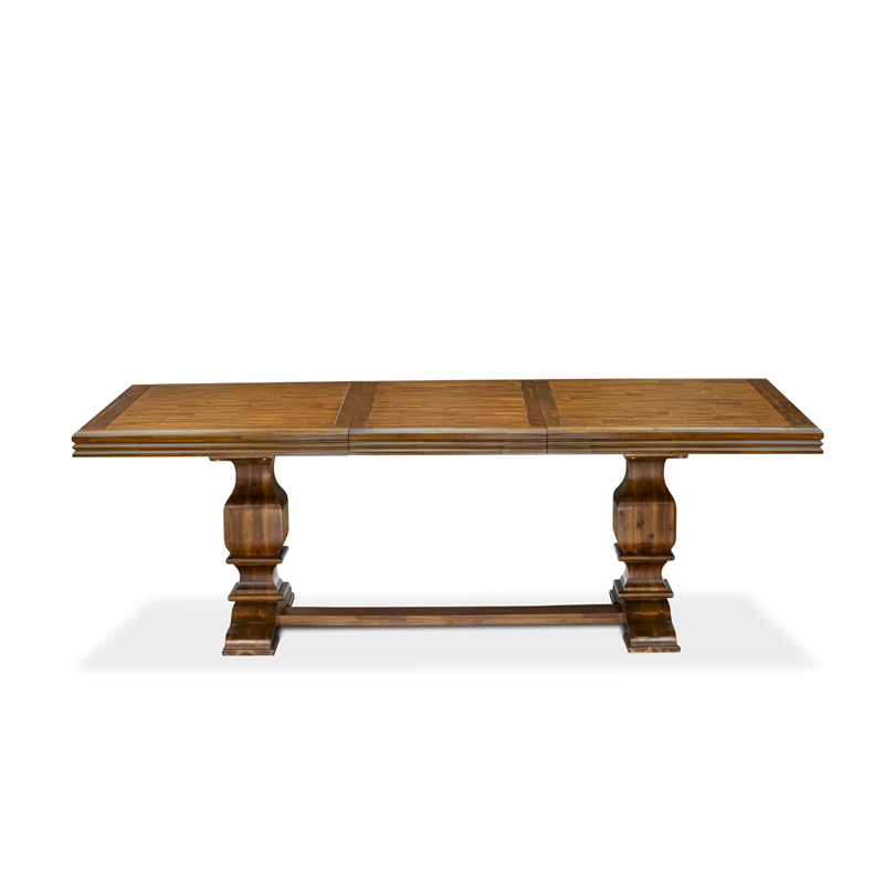 East West Furniture Northcliffe Modern Dining Table in Walnut Finish