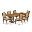 East West Furniture Northcliffe 7-Piece Kitchen Table Set in Walnut Finish