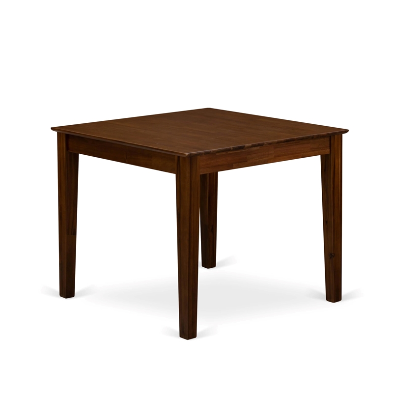 East West Furniture Oxford 3 Piece A Dining Room Table Set in Walnut Finish