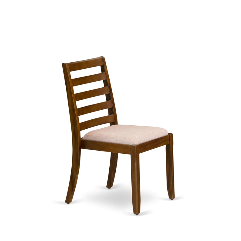 East West Furniture Xtenczar Modern Dining Chairs in Walnut (Set of 2)