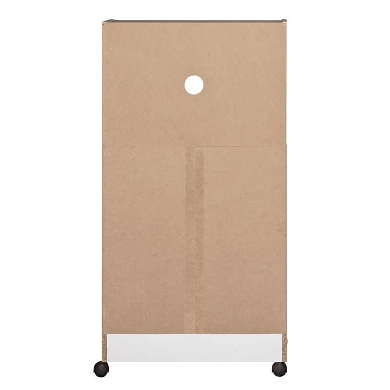 Better Home Products Shelby Kitchen Wooden Microwave Cart in White