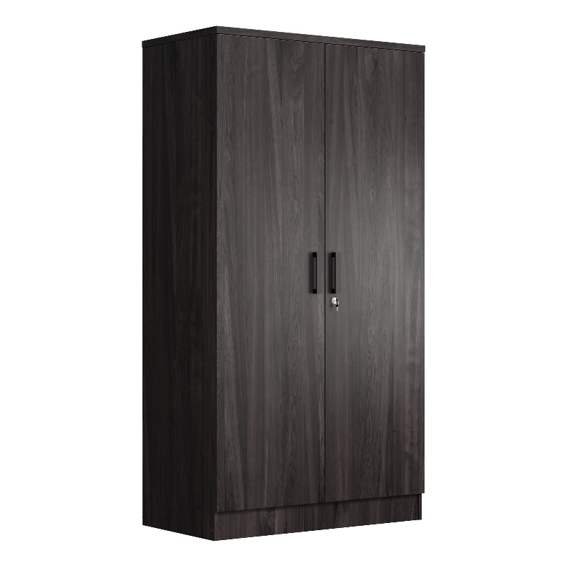 Better Home Products Harmony Wood Two Door Armoire Wardrobe Cabinet in Tobacco