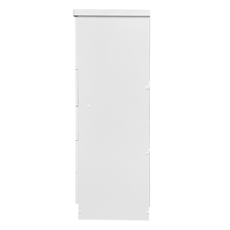 Better Home Products Xia 5 Drawer Chest of Drawers in White