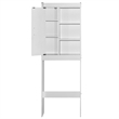 Better Home Products Ace Over the Toilet Storage Shelf in White