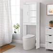 Better Home Products Ace Over the Toilet Storage Shelf in White