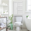 Better Home Products Ace Over the Toilet Storage Shelf in White