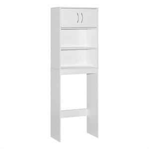 Better Home Products Ace Over the Toilet Storage Rack in White