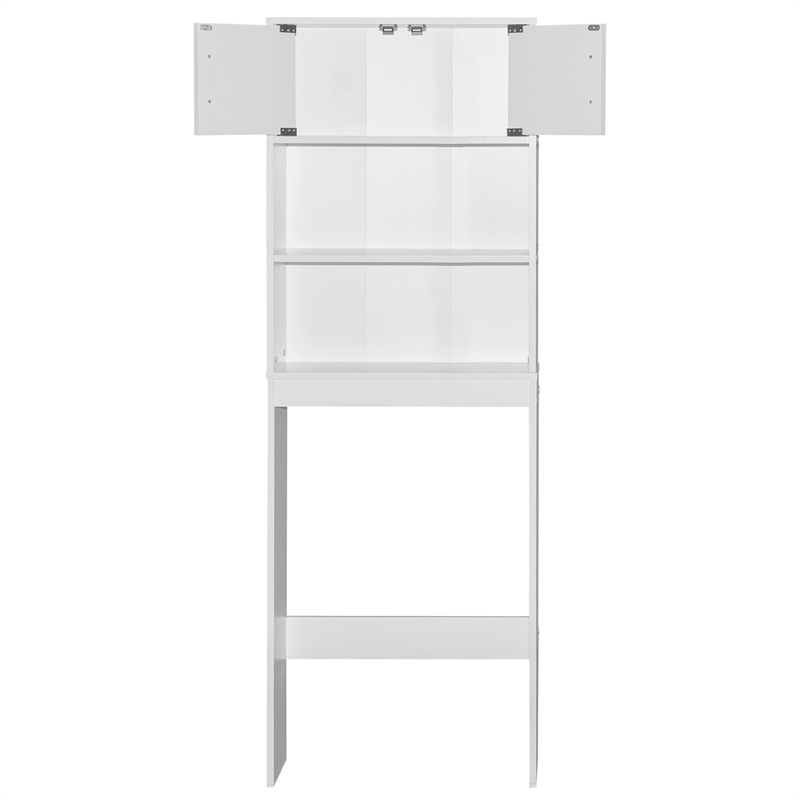 Better Home Products Ace Over the Toilet Storage Rack in White