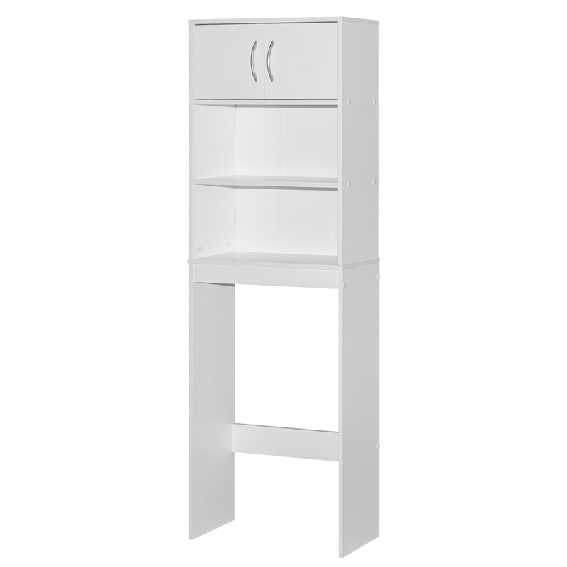Better Home Products Ace Over the Toilet Storage Rack in White