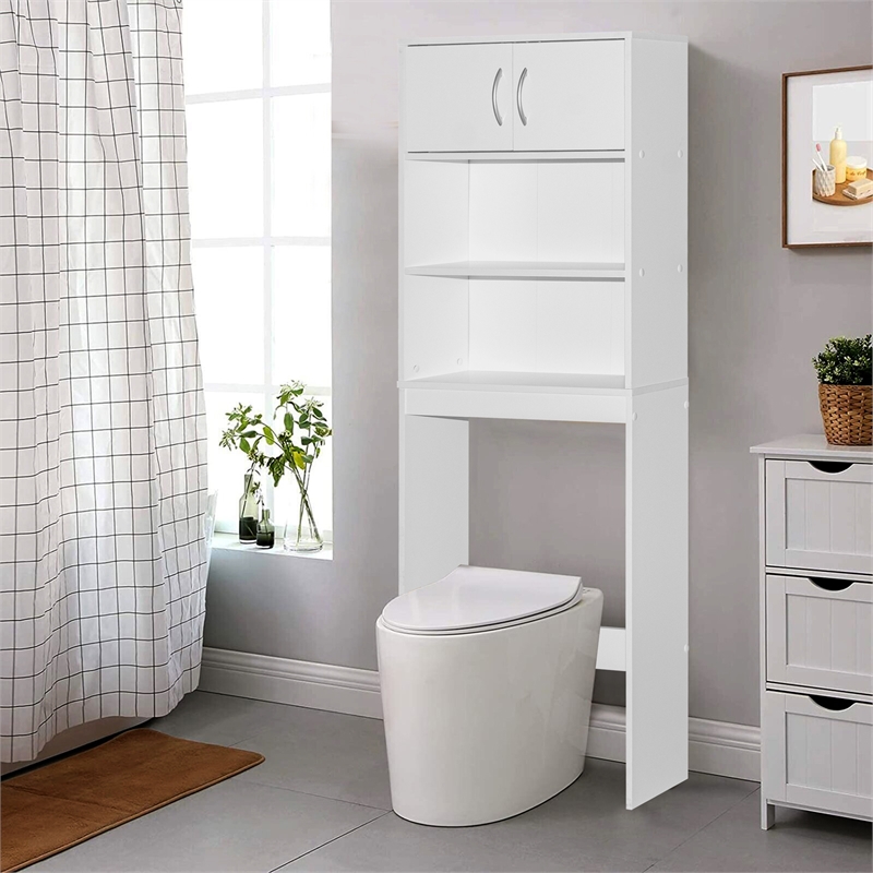 Better Home Products Ace Over the Toilet Storage Rack in White