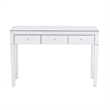Better Home Products Mirrored Vanity Table Mirrored Console Table with 3 Drawers