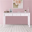 Better Home Products Mirrored Vanity Table Mirrored Console Table with 3 Drawers
