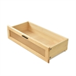Better Home Products Pine Wood Closet with Rattan Doors and 2-Drawers in Natural