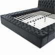 Cosmopolitan Queen Velvet Tufted Upholstered Storage Platform Bed in Black