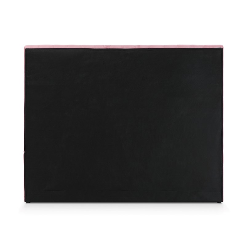 Cosmopolitan Queen Velvet Tufted Upholstered Storage Platform Bed in Pink