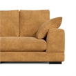 Daisy Convertible Sectional Velvet Sofa Couch L-Shaped in Orange Color