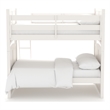 My Home Furnishings Neopolitan Full Bunk Bed in Bright White