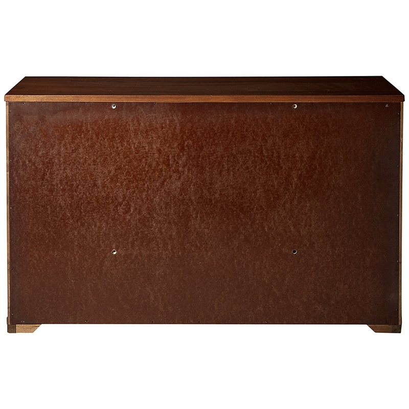 My Home Furnishings Logan Engineered Hard Wood 6-Drawer Dresser in Driftwood
