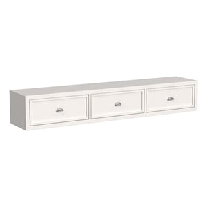 My Home Furnishings Amanda 3-Under Bed Storage Drawers in Creamy White