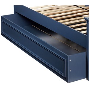 My Home Furnishings Bailey Engineered Hard Wood Trundle in Williamsburg Blue