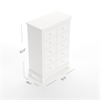 My Home Furnishings Neopolitan 5-Drawer Chest in Bright White