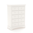 My Home Furnishings Neopolitan 5-Drawer Chest in Bright White