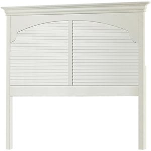 My Home Furnishings Neopolitan Queen Panel Headboard in Bright White