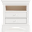My Home Furnishings Neopolitan 2-Drawer Nightstand in Bright White
