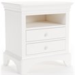 My Home Furnishings Neopolitan 2-Drawer Nightstand in Bright White