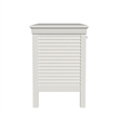 My Home Furnishings Neopolitan 3-Drawer Desk in Bright White