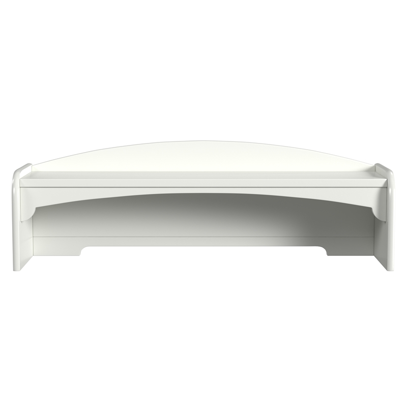 My Home Furnishings Neopolitan Engineered Hard Wood Desk Hutch in Bright White