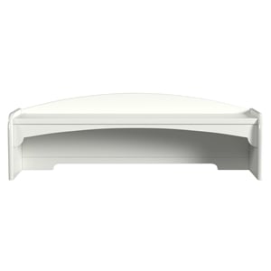 My Home Furnishings Neopolitan Engineered Hard Wood Desk Hutch in Bright White