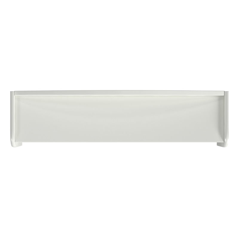 My Home Furnishings Neopolitan Engineered Hard Wood Desk Hutch in Bright White