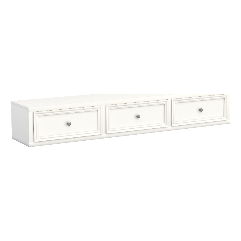 My Home Furnishings Neopolitan 3-Under Bed Storage Drawers in Bright White