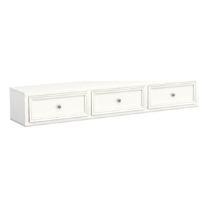 My Home Furnishings Neopolitan 3-Under Bed Storage Drawers in Bright White