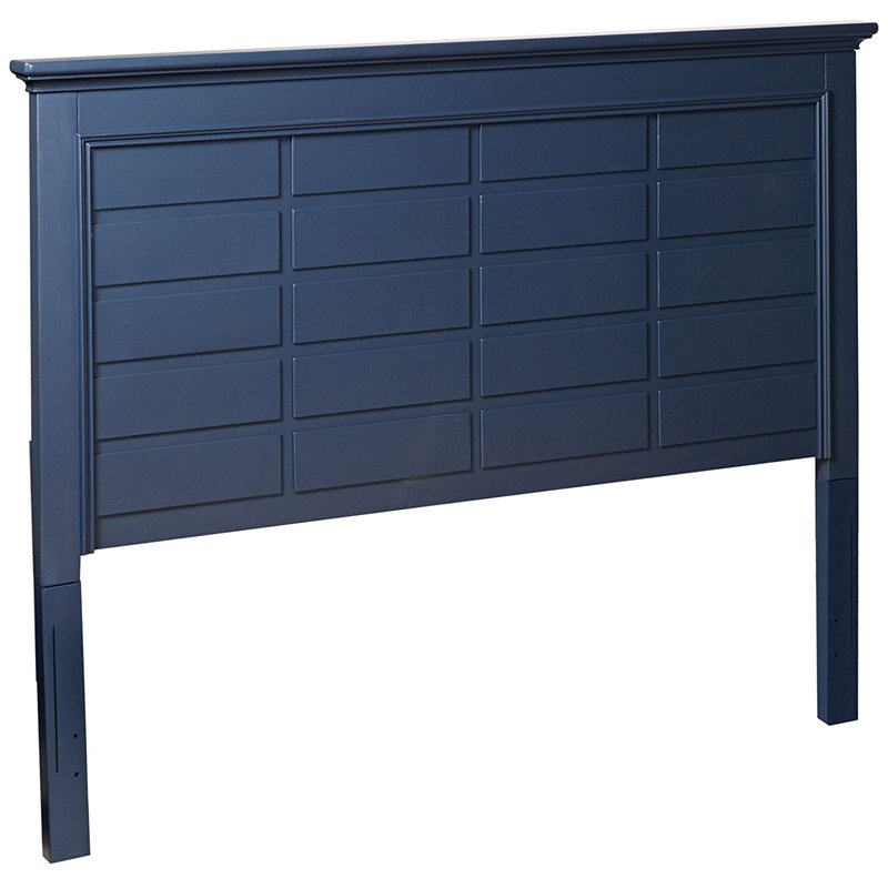 My Home Furnishings Bailey Queen Panel Headboard in Williamsburg Blue