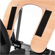 Costway Polyurethane Travel Massage Tattoo Spa Chair with Carrying Bag in Black