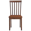 Costway Contemporary Rubber Wood Dining Chairs in Walnut (Set of 4)