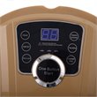 Costway Portable Foot Spa Bath Massager with Bubble/Heat LED Display in Yellow
