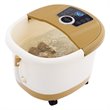 Costway Portable Foot Spa Bath Massager with Heat LED Display in Yellow