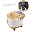 Costway Portable Foot Spa Bath Massager with Heat LED Display in Yellow